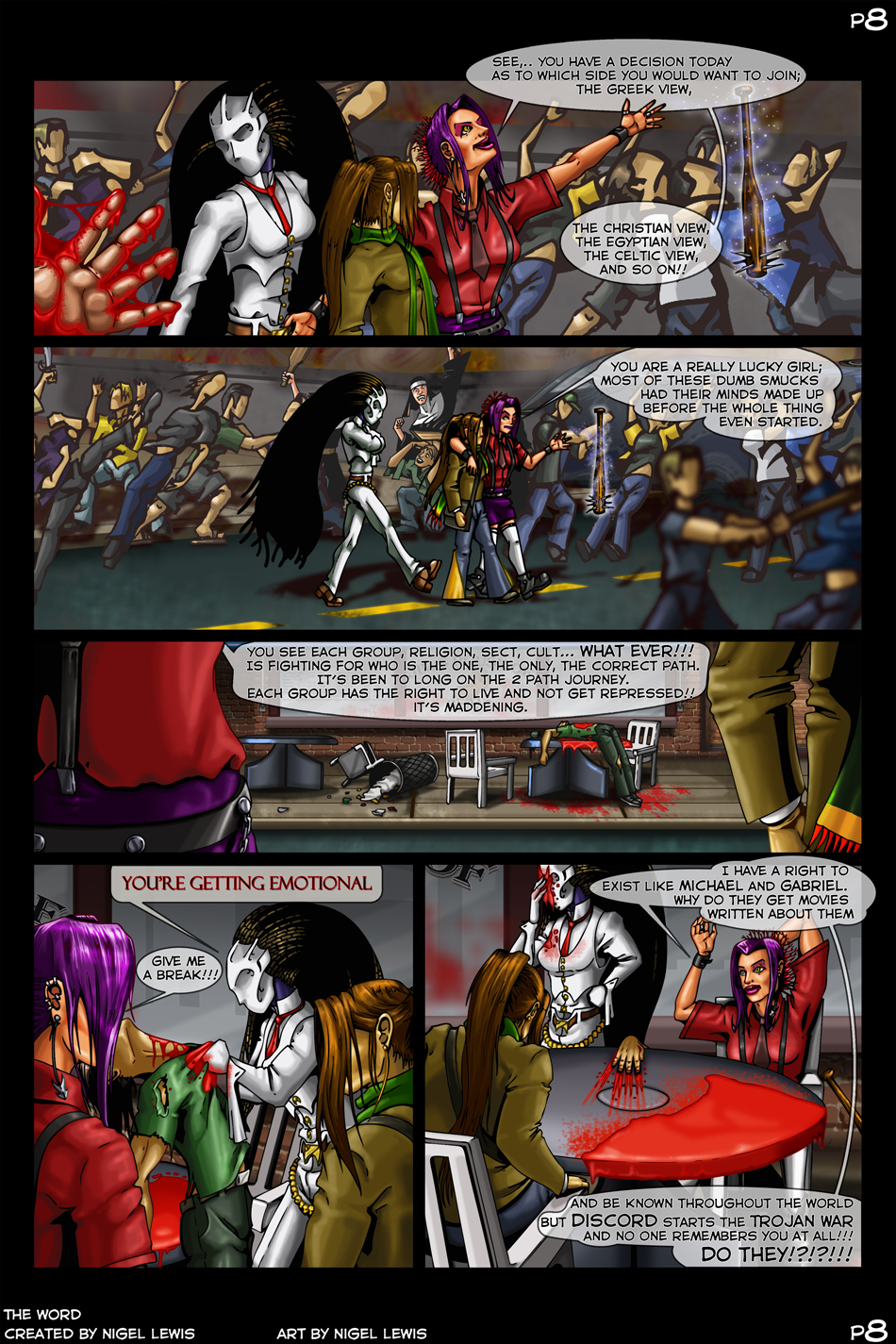 The Word, the word web comic, comic books, comic book publisher, canadian publishing company, nigel lewis, jackal comics
