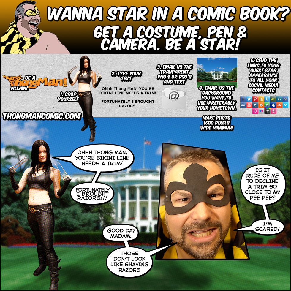 crowd sourced comic book, thong man, kevin jackal johnston