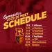 Graphic: Gymnastics 2025-26 Meet Schedule
