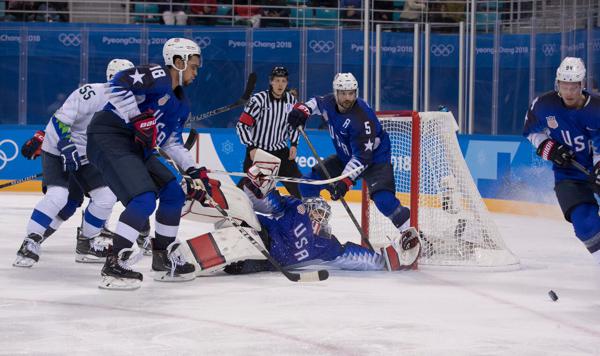 Znalezione obrazy dla zapytania pyeongchang 2018 ice hockey USA Slovenia