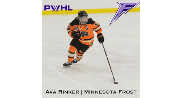 Ava Rinker selected 30th overall in the PWHL Draft