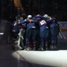 Team USA huddles together before the start of their Rivalry Series game against Canada.