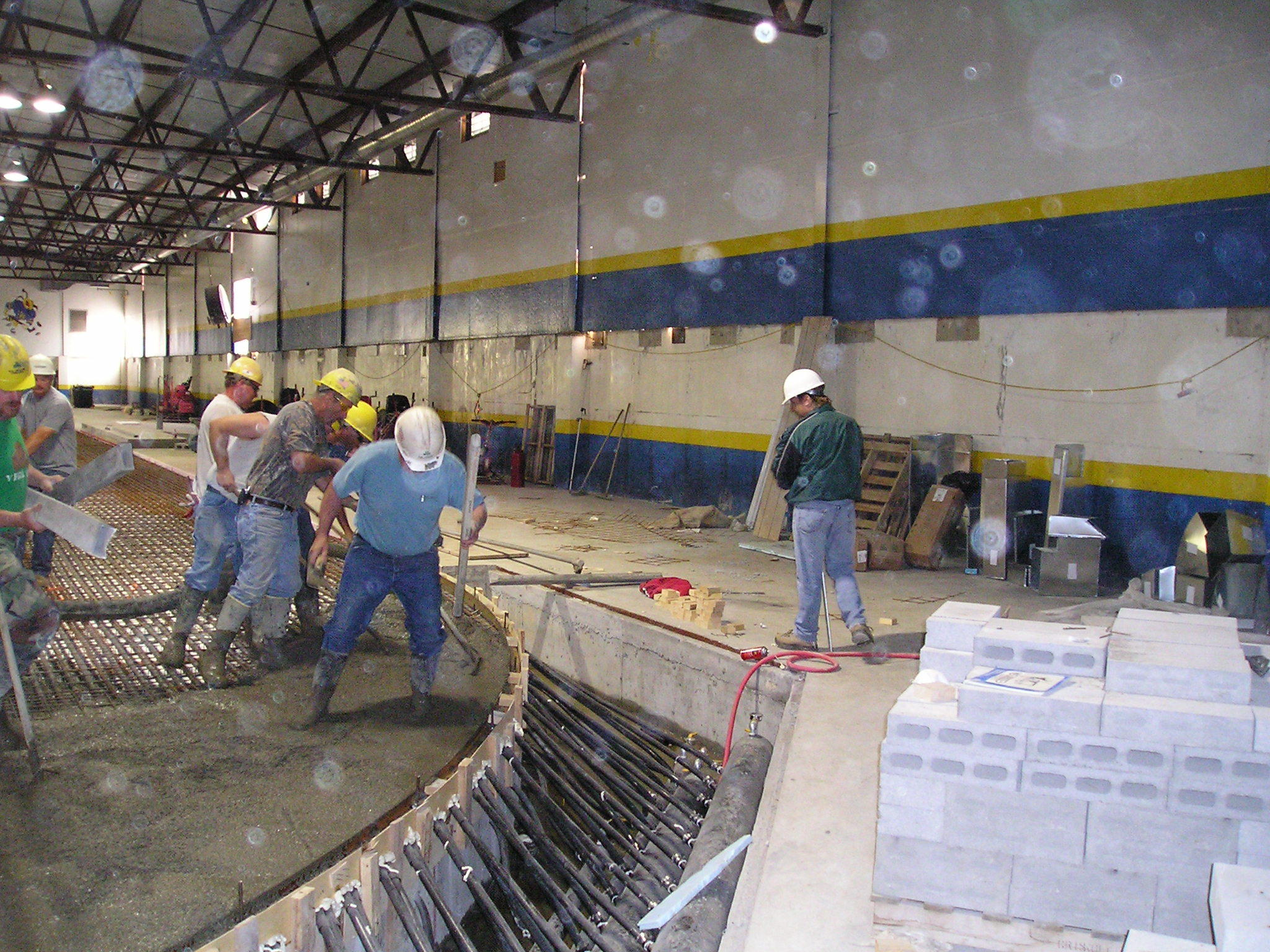 Pouring the Rink Floor Photos Essex Youth Hockey 