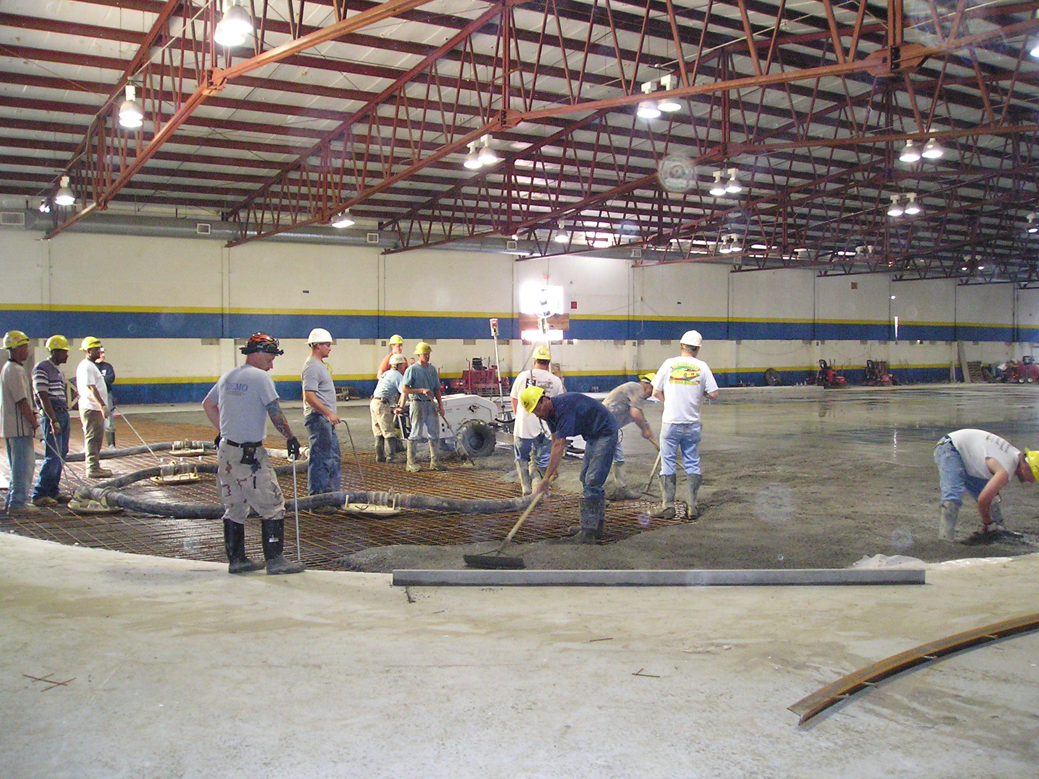 Pouring the Rink Floor Photos Essex Youth Hockey 