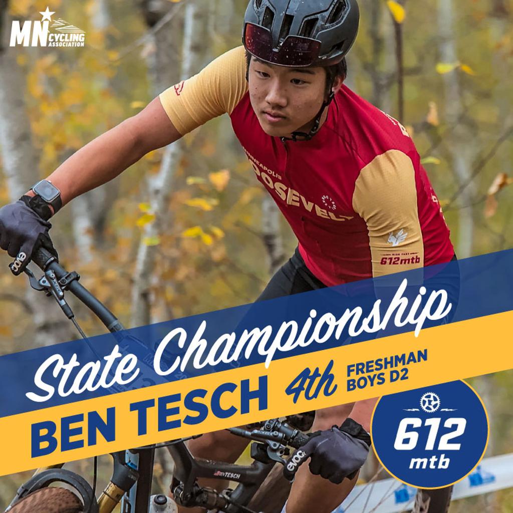Graphic: MN State Championship, 4th Freshman D2 Boys, Ben Tesch