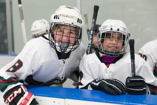 It's easy to meet people and make friends playing hockey.