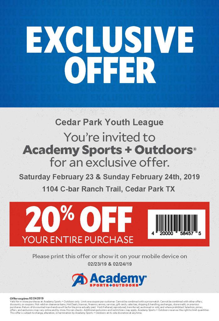 Academy 20 Off ACADEMY 20 OFF