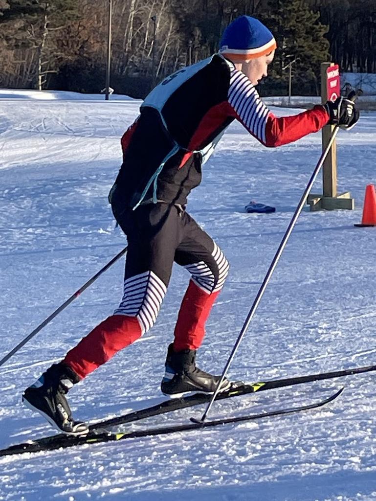 Jacob Chilson skiing