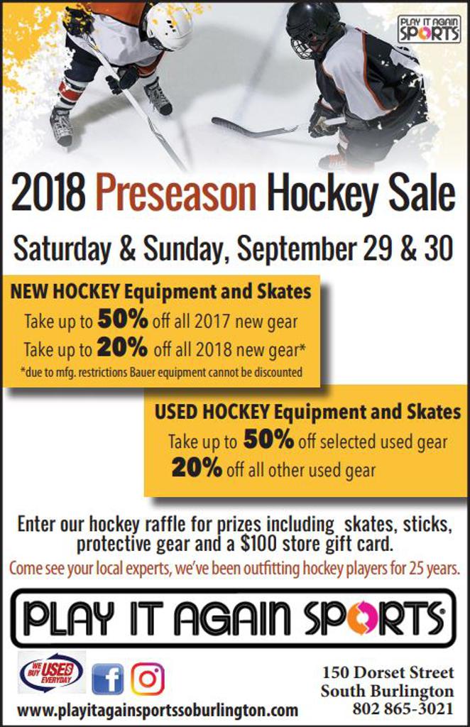 Play It Again Sports Hockey Sale