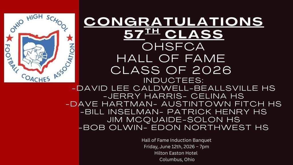 OHSFCA 57th Hall of Fame Class