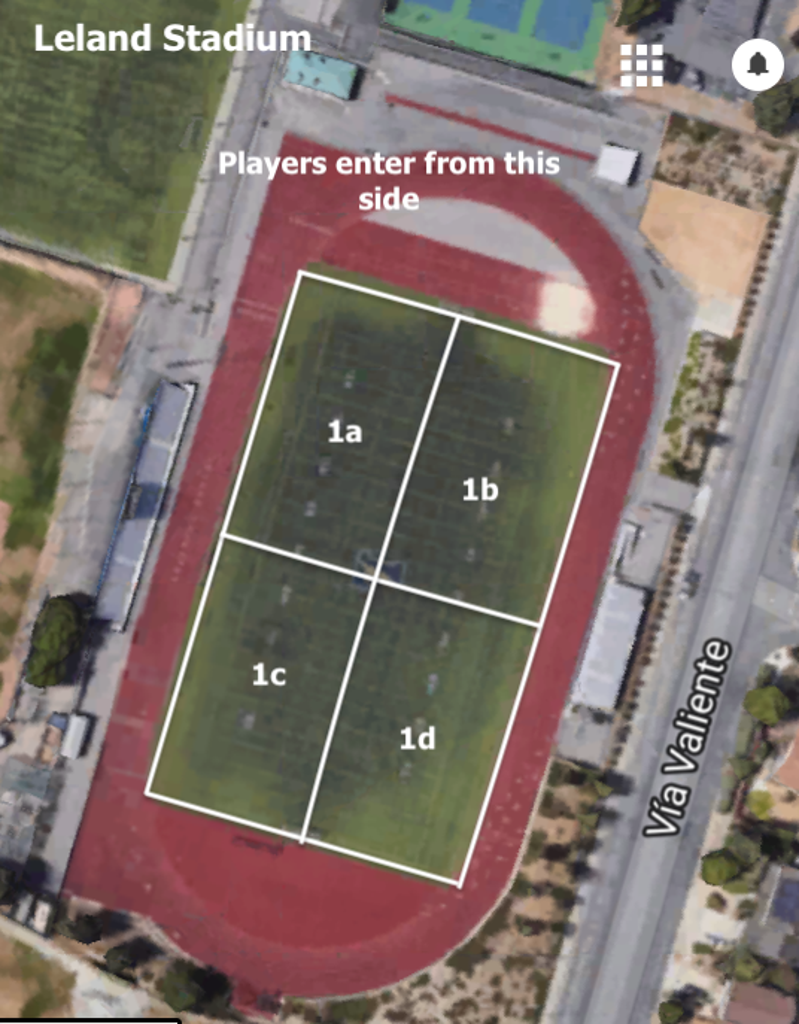 Practice Schedule & Location Field Maps