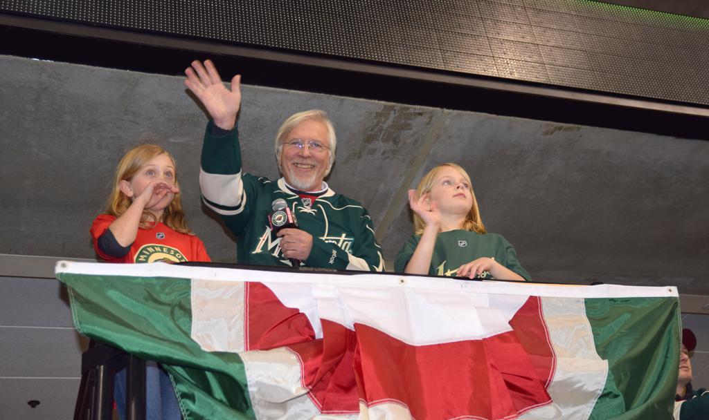 Paul Erickson honored at Minnesota Wild game Photos National Sports