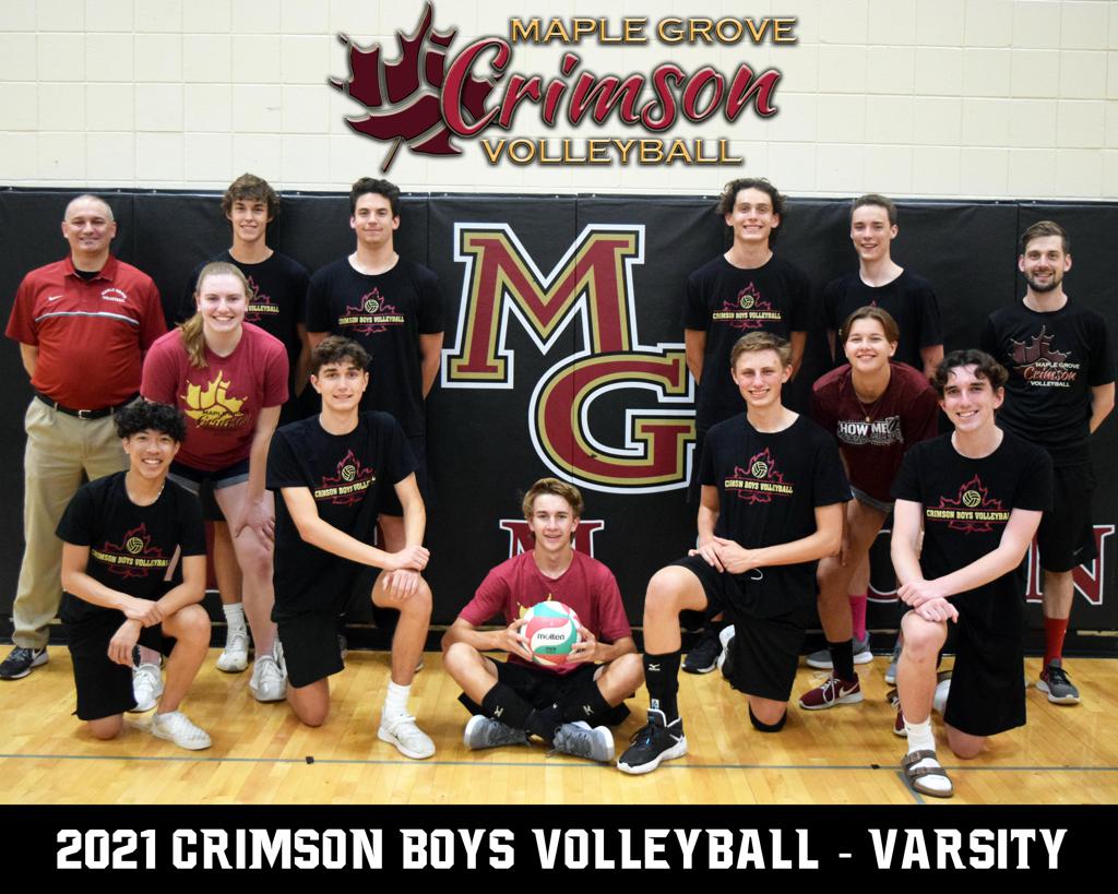 2021 Maple Grove High School Crimson Boys Varsity Volleyball 