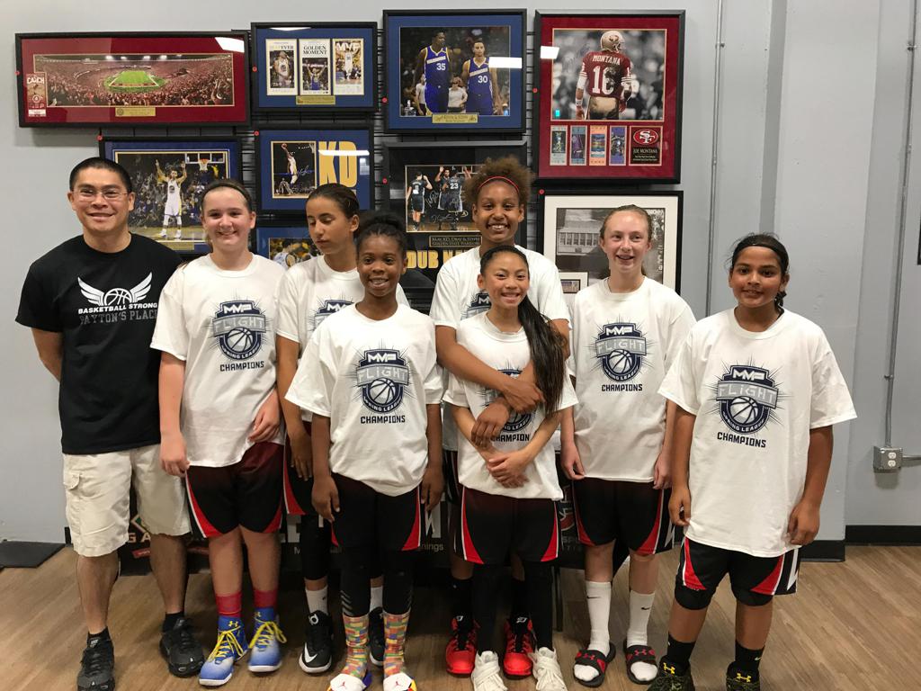 Payton's Place Girl's getting the job done...MVP Flight League 6th grade Division 1 Champion's