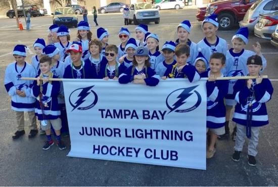 Tampa Bay Jr Lightning Hockey Club Santa Fest Tampa Parade 2018