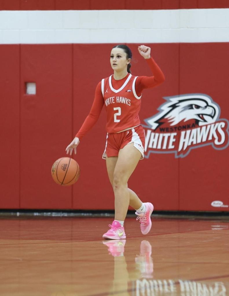 Sophomore Charlotte Huls leads the White Hawks offense