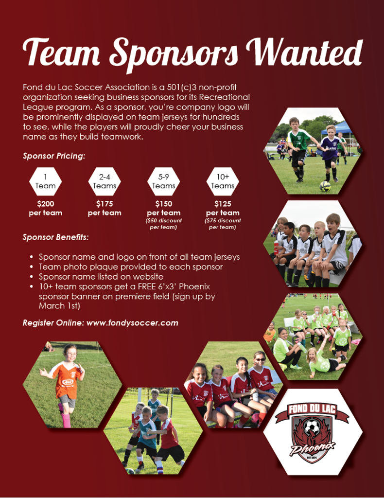 Sponsor Youth Sports Teams At Alexandra Hellyer Blog