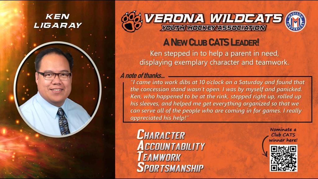 Club CATS Winner, Ken Ligaray