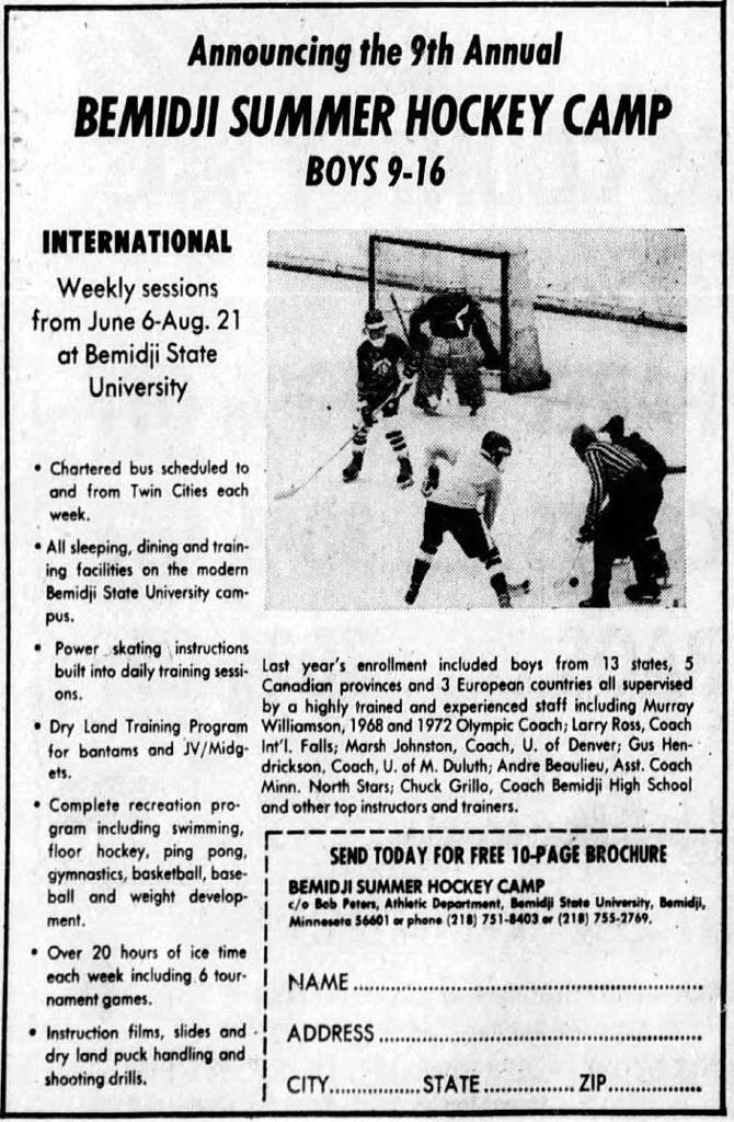 Minnesota Summer Hockey School/Camps