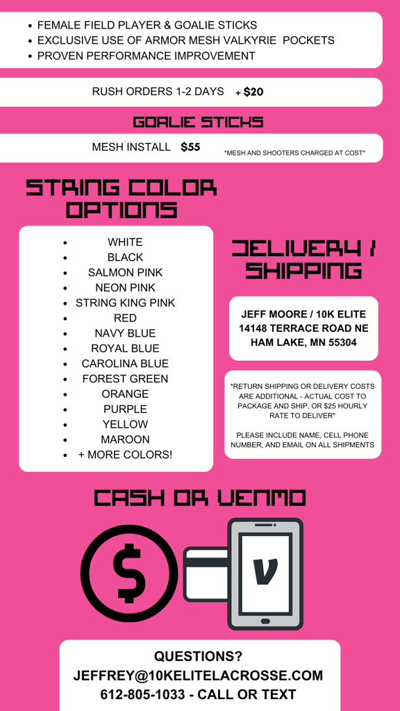 Box Stick String Performance Pockets & Stick Stringing