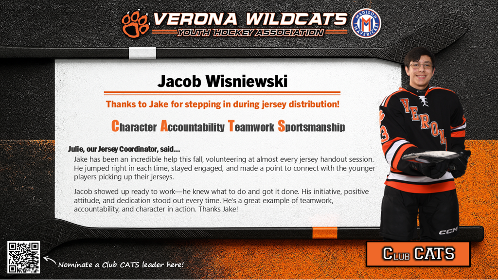 Club CATS Leader - Jacob Wisniewski