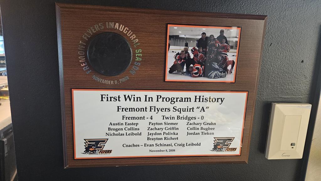 First Win Plaque