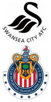 Swansea City AFC and Club Deportivo Guadalajara logos